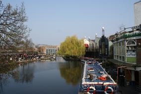 Ship port on the river