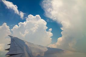 Airplane Sky Clouds