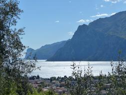 big magnificent mountains by the sea