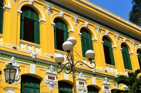 yellow lamp white