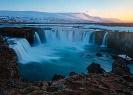 Magnificent wild waterfall