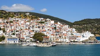 city sea sea mountain beautiful