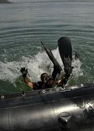 Diver Diving Sea