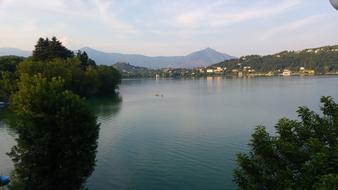 scenic forested seacoast, italy, Avigliana