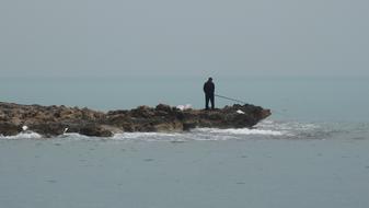 Fisherman Sea Landscape