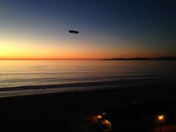 beautiful sunset by the sea by the beach