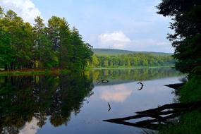 Lake Sunset Reflection