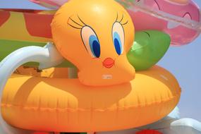 A funny life preserver with a diminutive