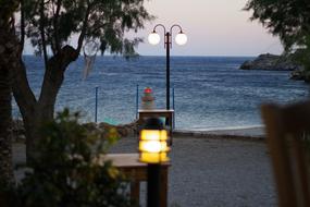 Street lamp on the table