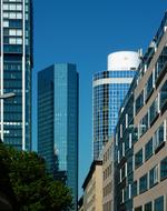 contemporary city Skyline, Skyscrapers, germany, frankfurt