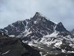snowy high mountains are beautiful