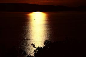 dramatic Sunset over Lake Balaton, hungary