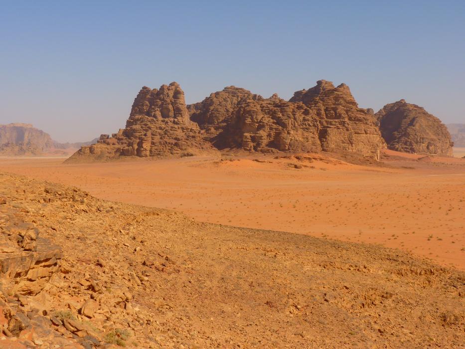 sandy orange desert