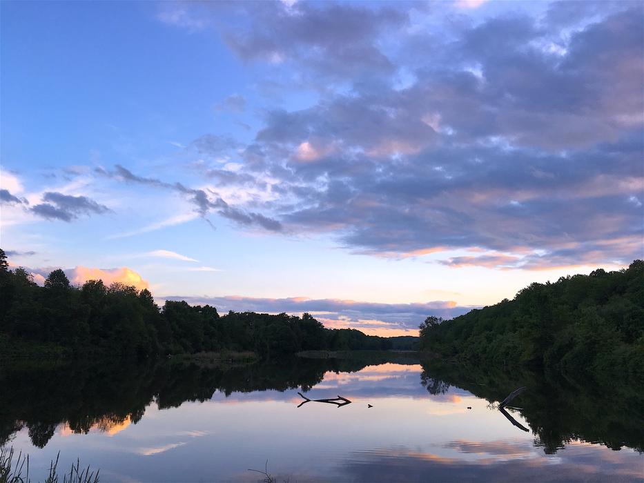 Lake Sunset Clouds