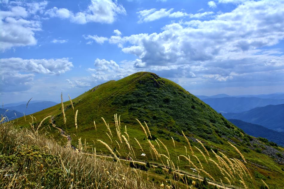 green high hill