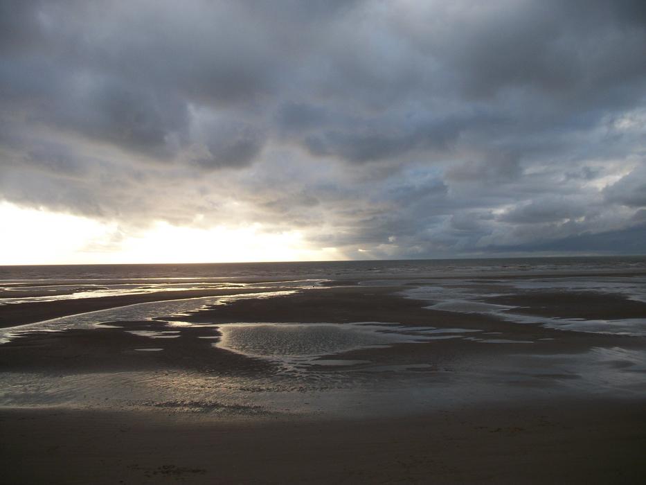 cloudy sky over the water surface