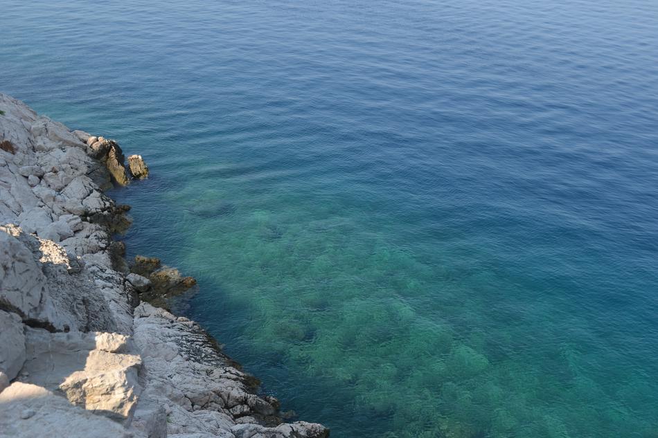 beautiful seascape from the top