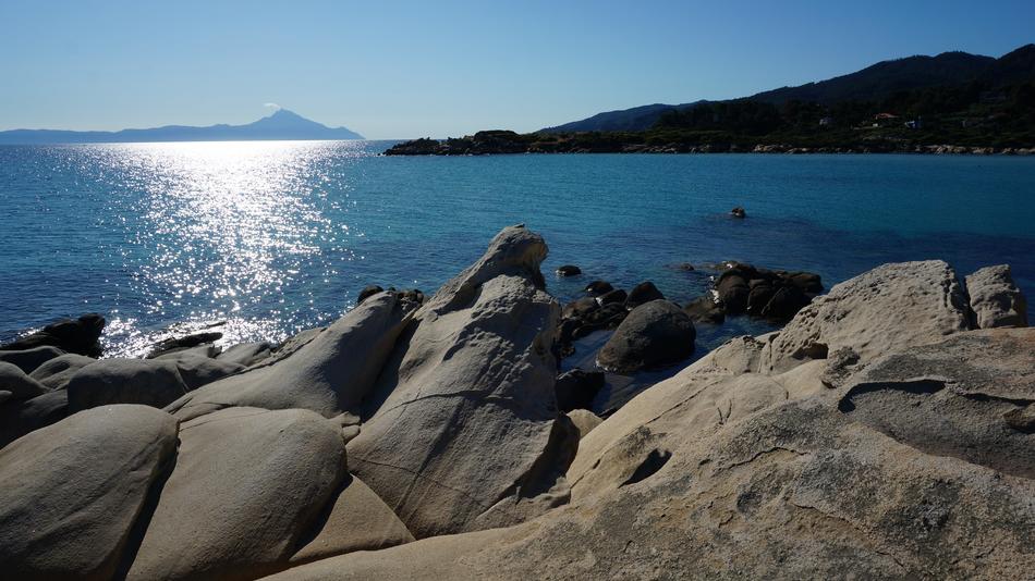 stones by the sea under the sun