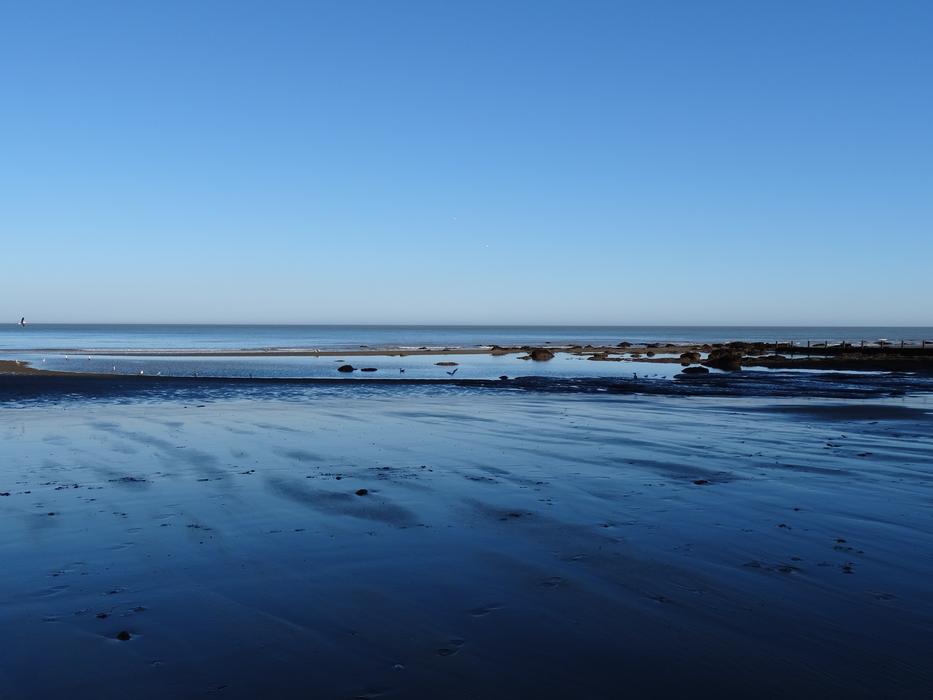 Blue water surface