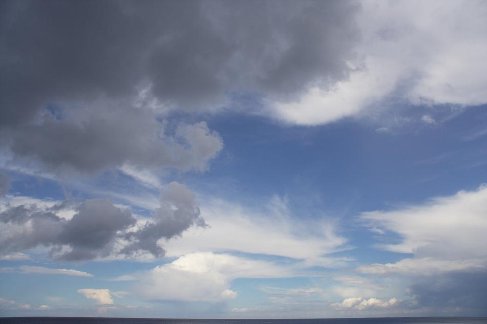 White clouds in the air