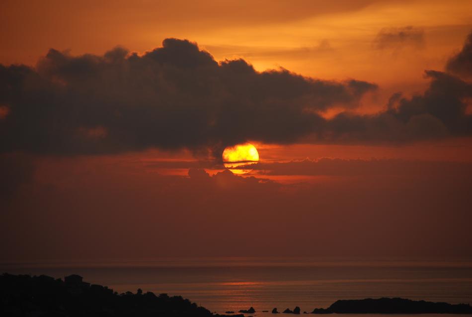 Sunset Sun Clouds