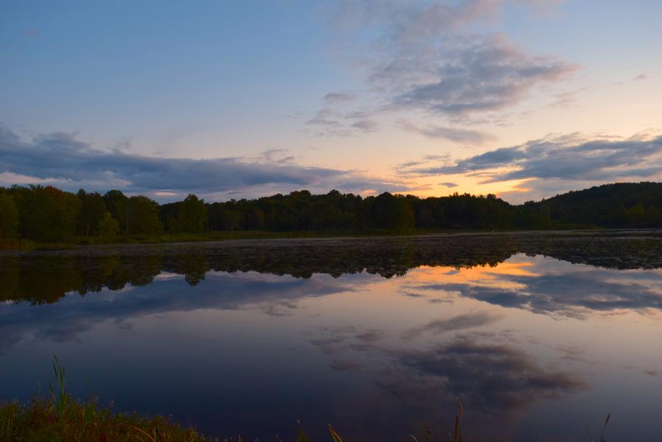 Sunset at a beautiful lake