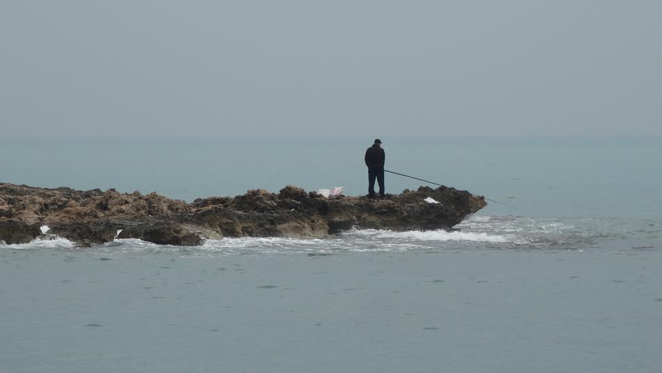 Fisherman Sea Landscape