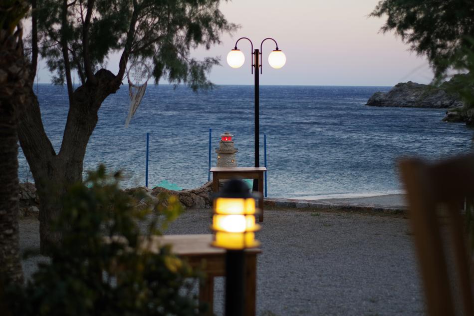 Street lamp on the table