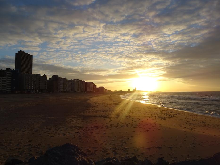 sun clouds beach sea