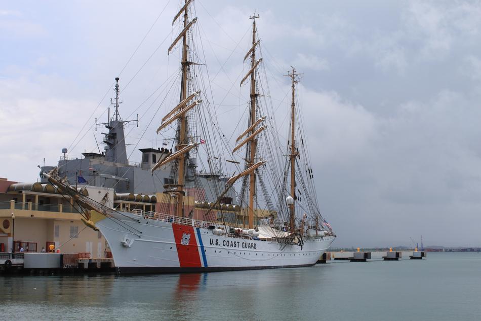 an old ship in the ocean