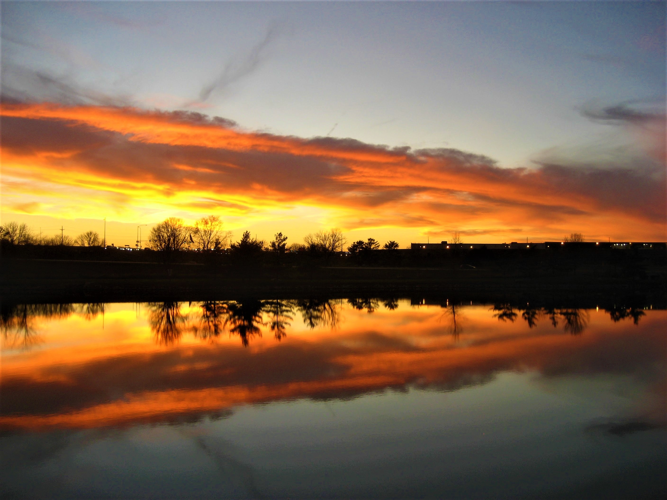 Sunset Water Reflection free image download