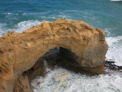 Ocean Waves Rock