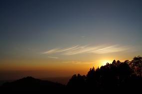 El Salvador Sunset Trees