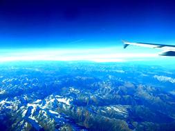 great view from the airplane window