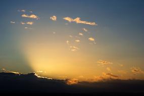 Sunset Sun Clouds