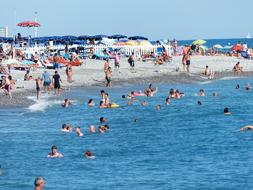 sea with people beach