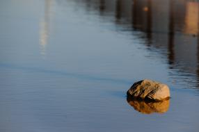 stone on the water