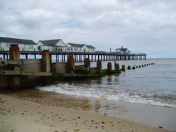 houses by the sea background