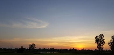 Sky Evening Warm Natural