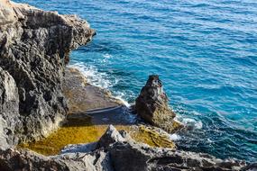 Rocky Coast Formation Rock