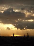 Barcelona Sunset Sky
