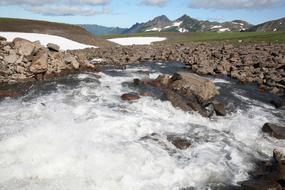 Waterfall Spillway Autumn Mountain