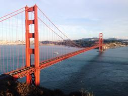 big long red bridge