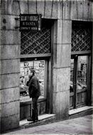 city man window