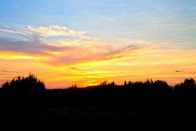 Sunset Landscape Sun