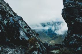 gorgeous mountain view blue