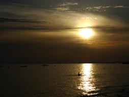 sunshine sea landscape