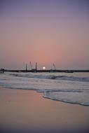 Sunset Beach Cranes