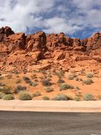 red rocks of the desert