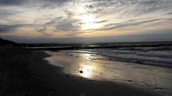 Sunset Sea Beach